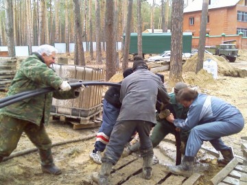 Прокладка горизонтального грунтового теплообменника,  геотермальной системы отопления «Экоклимат», обогревающей площадь 520 кв метров, мощностью 50 кВт. Частный дом, Тимирязево.